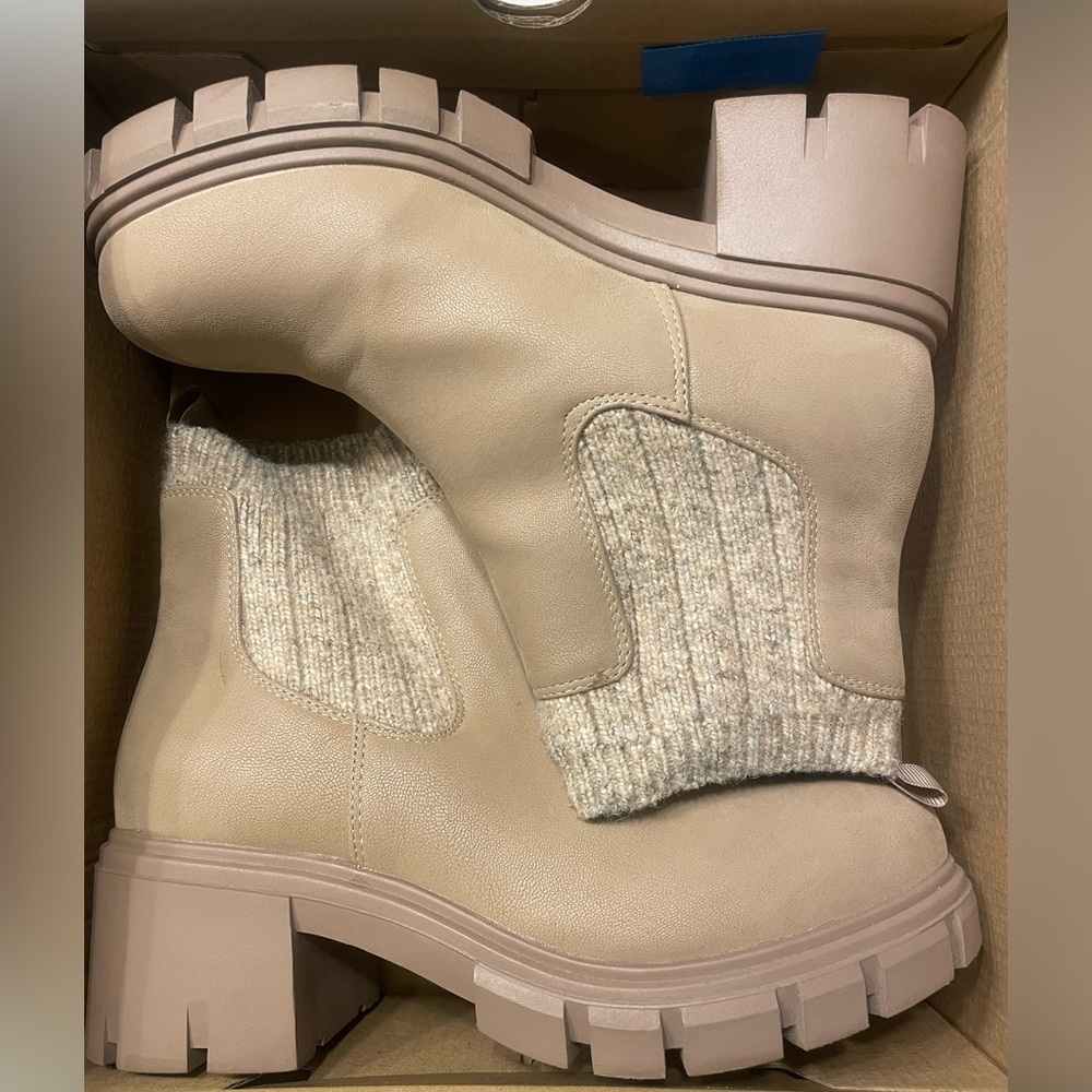 Brown Chunky Boots